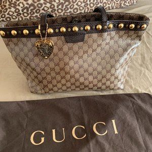 Gucci Crystal Coated Babouska Studded Tote Bag